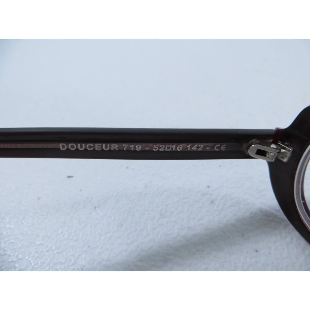 Jean Lafont Douceur‎ 719 Dark Purple Oval Full Fim Eyeglasses Frames 52-16-142